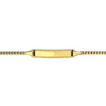 JB Edles Damen ID Goldarmband Panzer 2,1 mm 333 - 8 K Gold 14 cm