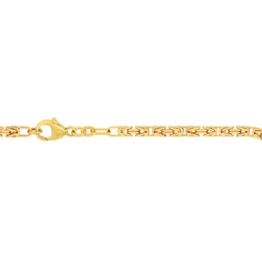 JB Unisex Goldarmband Königskette Kettenbrei 2,8 mm 333 - 8 Kt 18,7 cm -   908722-187